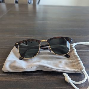 Ray-Ban RB3016 Clubmaster Red Havana Sunglasses
